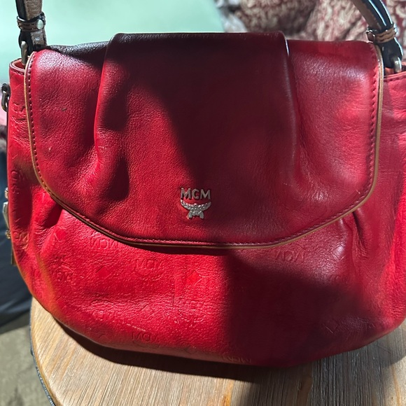 MCM shoulder bag. Painted. EUC. Please see pictures. - Picture 10 of 14